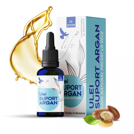 Uleiuri si solutii uz extern, aromoterapie - Ulei suport Argan 10ml, Bionovativ
