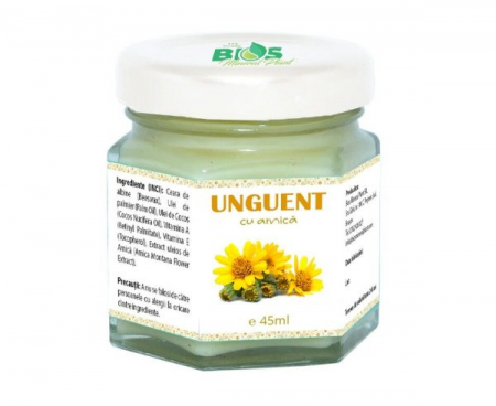 BIOS Mineral Plant - Unguent cu Arnică, 100% natural, 45ml, BIOS Mineral Plant