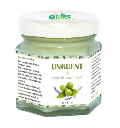 BIOS Mineral Plant - Unguent cu coaja de nuca verde, 100% natural, 45ml, BIOS Mineral Plant