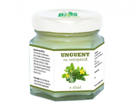 Unguente - Unguent cu rostopască, 100% natural, 45ml, BIOS Mineral Plant
