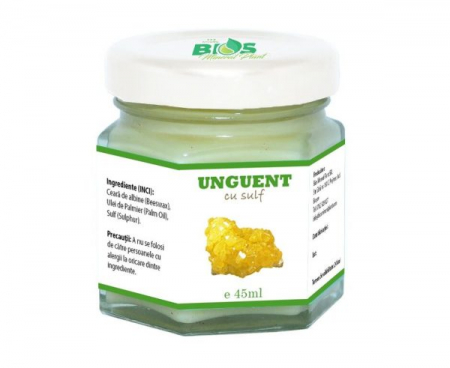 BIOS Mineral Plant - Unguent cu Sulf, 100% natural, 45ml, BIOS Mineral Plant
