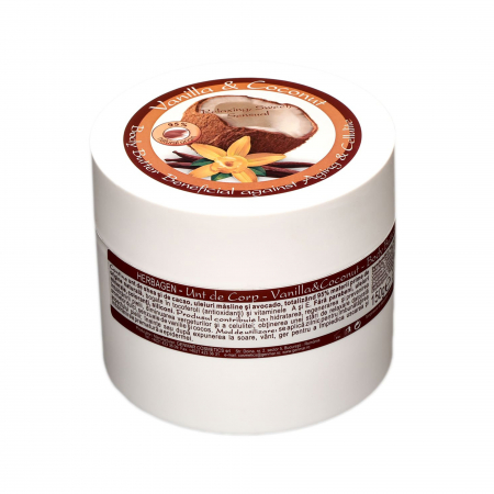 Herbagen - Unt de corp cu vanilie și cocos, 150g, Herbagen