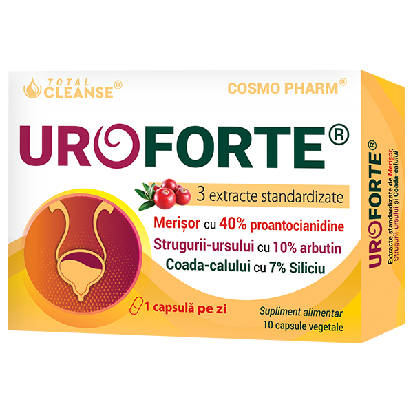Sănătate uro-renală - Uroforte 10 capsule, Cosmopharm