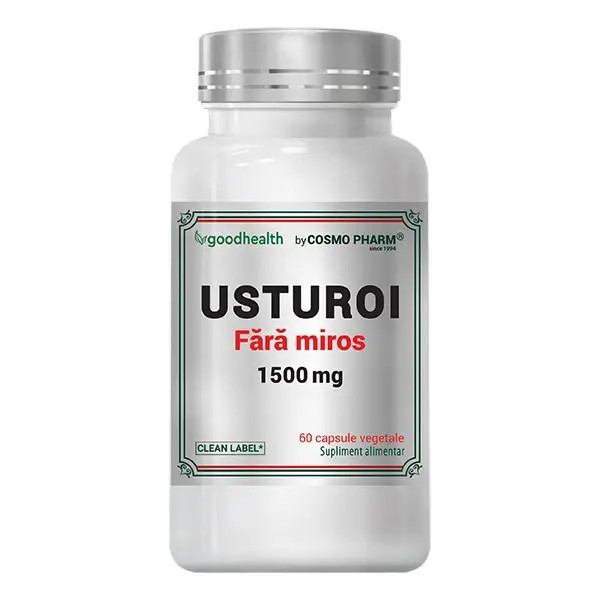 Sistem nervos și memorie - Usturoi fără miros 1500mg, 60 capsule, Cosmopharm