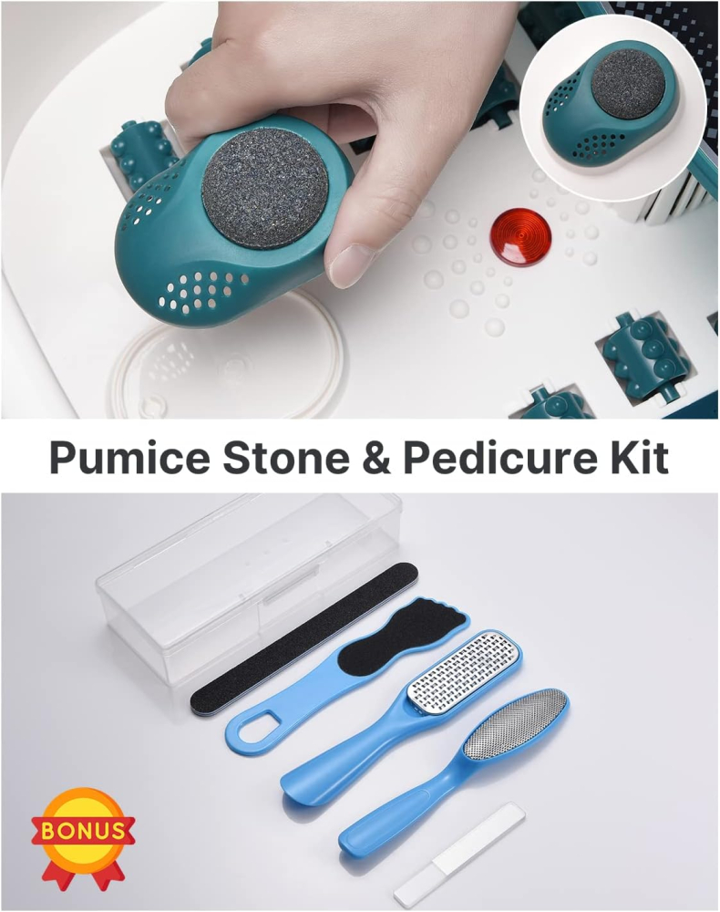 Aparat de hidromasaj picioare Renpho X002, Masaj Shiatsu, Masaj cu apa, 22 role, Caldura, Bule, vibratii, control temperatura, Set pedichiura [3]