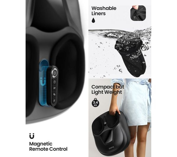 Aparat de masaj picioare Renpho RP-FM058R, Masaj Shiatsu, caldura, compresie aer cu 4 niveluri, temporizator, telecomanda [5]