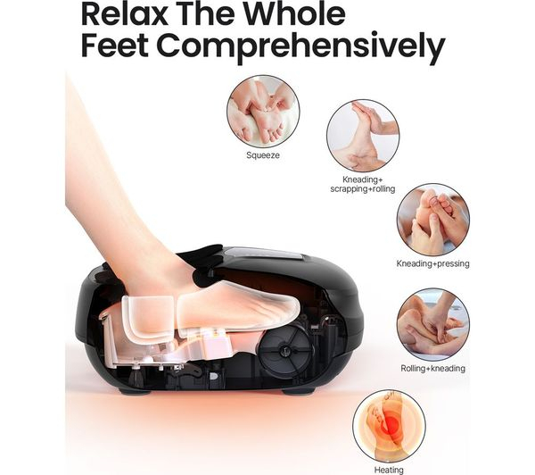 Aparat de masaj picioare Renpho RP-FM058R, Masaj Shiatsu, caldura, compresie aer cu 4 niveluri, temporizator, telecomanda [3]