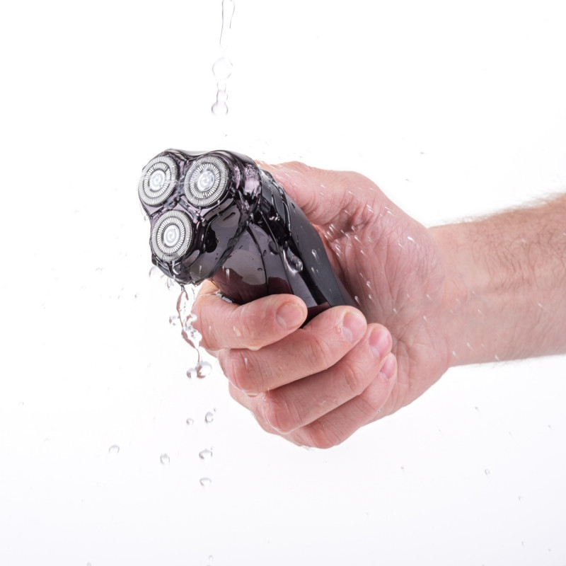 Aparat de ras fara fir ETA Christoph 3343 90000, baterie Li-Ion 3.7 V, afisaj LED, IPX7, barbierit umed si uscat [9]