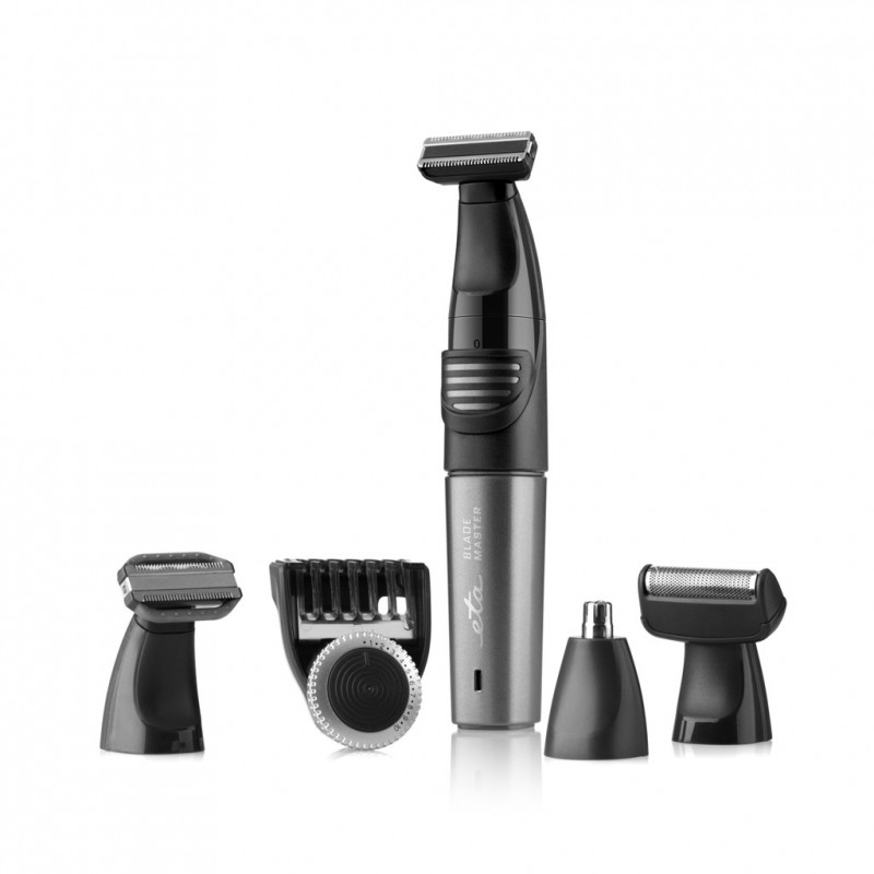 Aparat de tuns 5 in 1 ETA BladeMaster 0341 90000, baterie Li-ion de 3.2 V, negru cu gri [6]