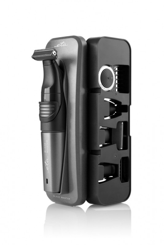 Aparat de tuns 5 in 1 ETA BladeMaster 0341 90000, baterie Li-ion de 3.2 V, negru cu gri [5]
