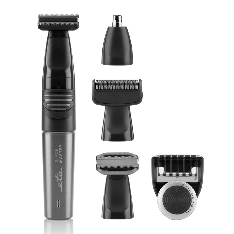 Aparat de tuns 5 in 1 ETA BladeMaster 0341 90000, baterie Li-ion de 3.2 V, negru cu gri [2]