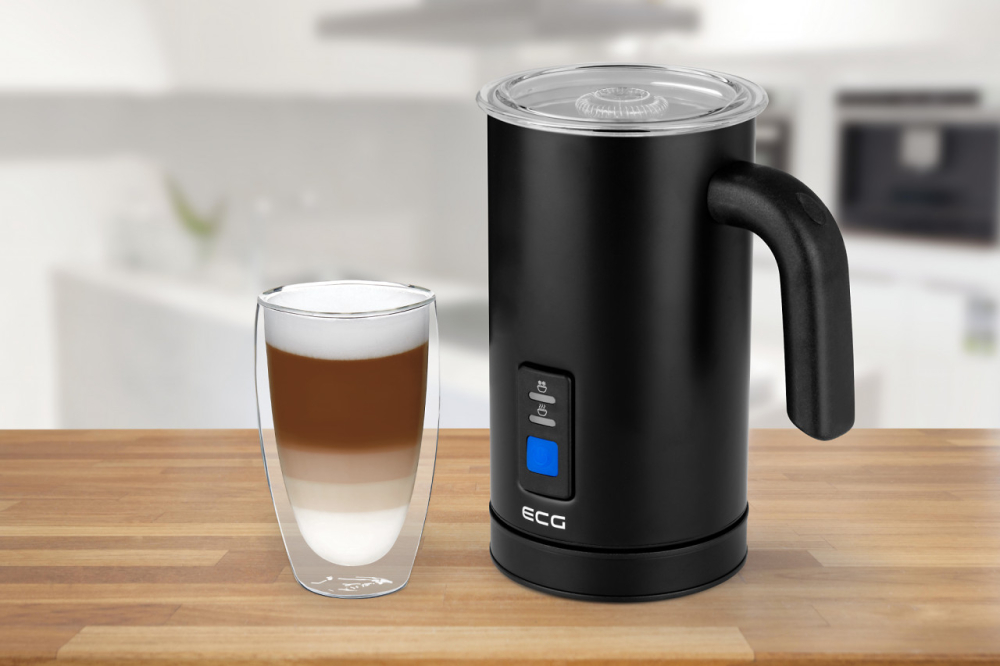 Aparat pentru spuma de lapte ECG NM 119, 240 ml, 500W, otel inoxidabil negru mat [3]