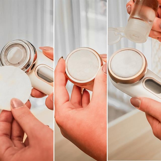 Aparat Pentru Tratament Facial si Intinerirea Pielii Cecotec Bamba FaceCare LightSonic , Masaj facial, EMS, Lumina albastra si rosie [2]