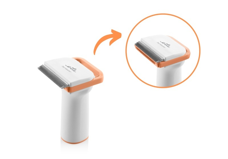 Aspirator 6 in 1 ETA Pet Master 4216 90000 pentru toaletarea animalelor de companie, silentios, alb/portocaliu [8]