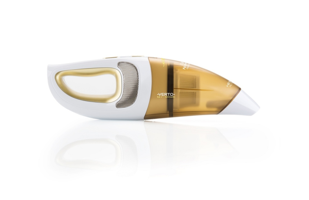 Aspirator de mana ETA Verto II 1423 90000, baterie Ni-Mh 9,6 V, filtru HEPA, alb-auriu [2]