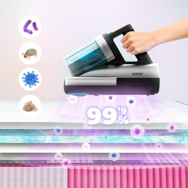 Aspirator UV de pat antiacarieni Cecotec Conga Rockstar 4000, 400W, 13000Pa, aer cald, depozit dublu [6]