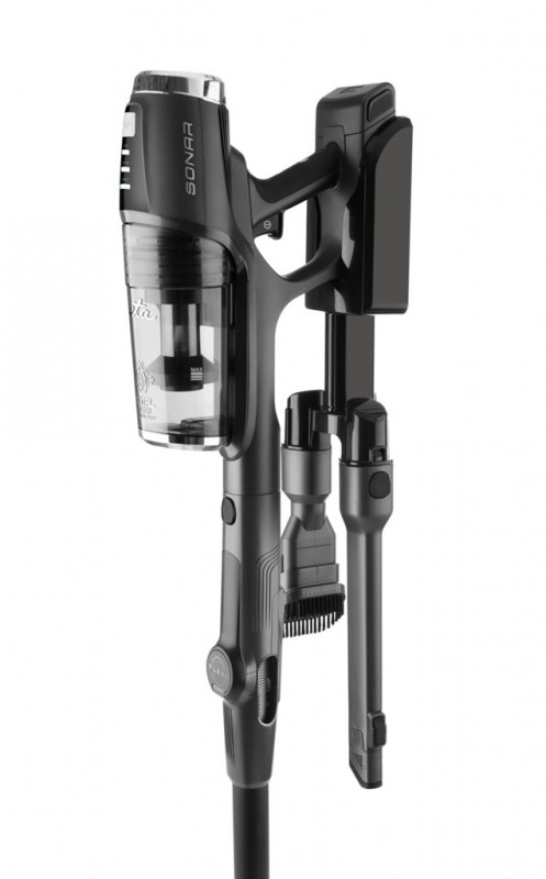 Aspirator vertical 2 in 1 ETA Sonar 2232 90000, baterie Li-Ion 25.2 V, 0.5 litri, 2 filtre HEPA, 3 niveluri de putere, imbinare flexibila, gri [6]