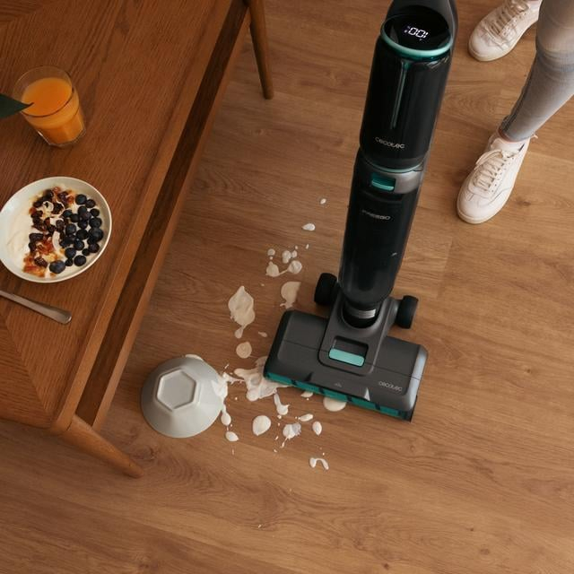 Aspirator vertical cu functie mop Cecotec FreeGo Wash&Vacuum Spray, 250W, Autonomie 30minute, 2 rezervoare, Baza cu autocuratare [8]