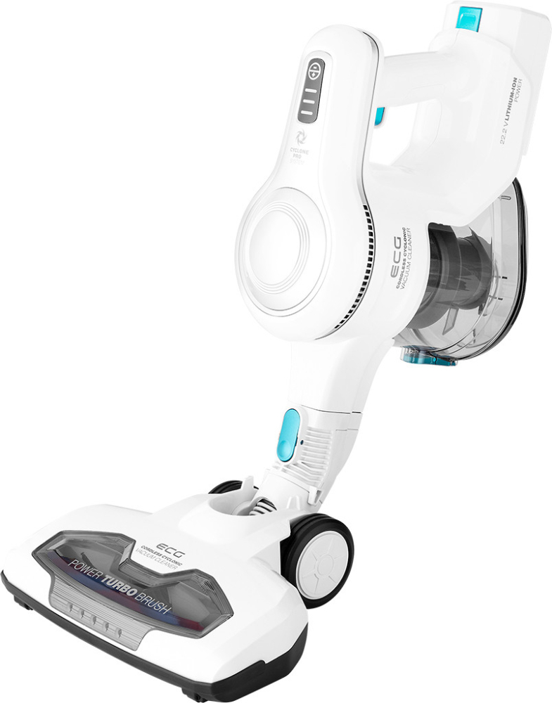 Aspirator vertical portabil 2in1 ECG VT 3620 Jean, 130 W, baterie Li-Ion 22.2 V, recipient 1.2 L, alb cu albastru [9]