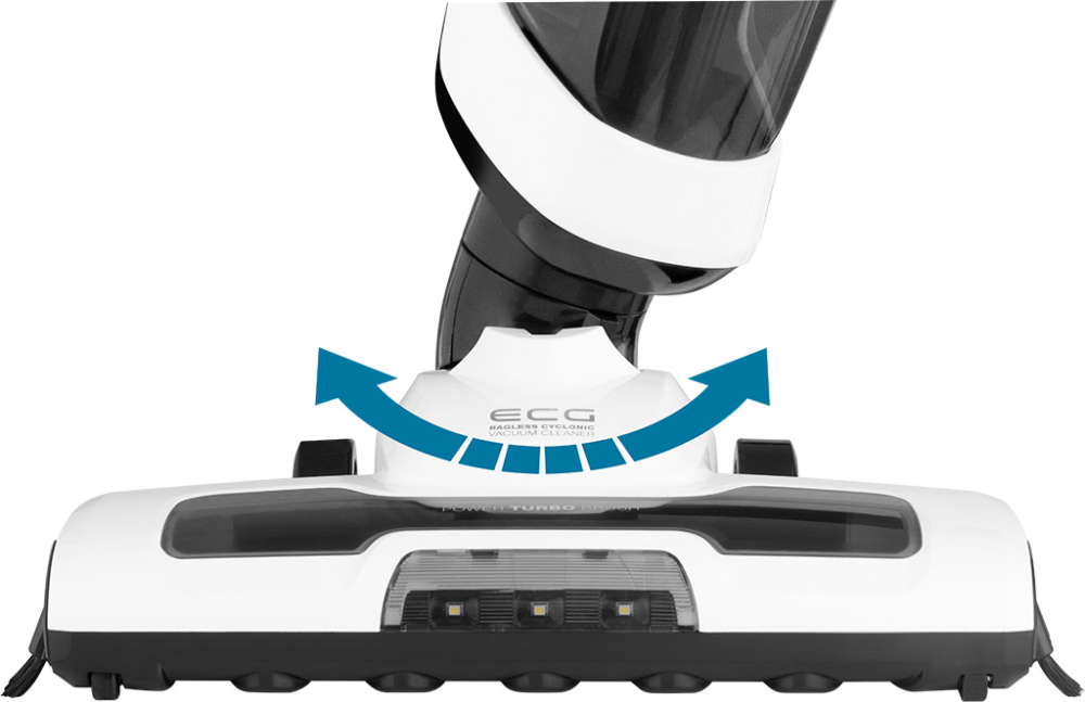 Aspirator vertical si mop 3 in 1 fara fir ECG VT 4420 Simon, 75 W, baterie Li-Ion 14.8 V, 600 ml, alb [11]