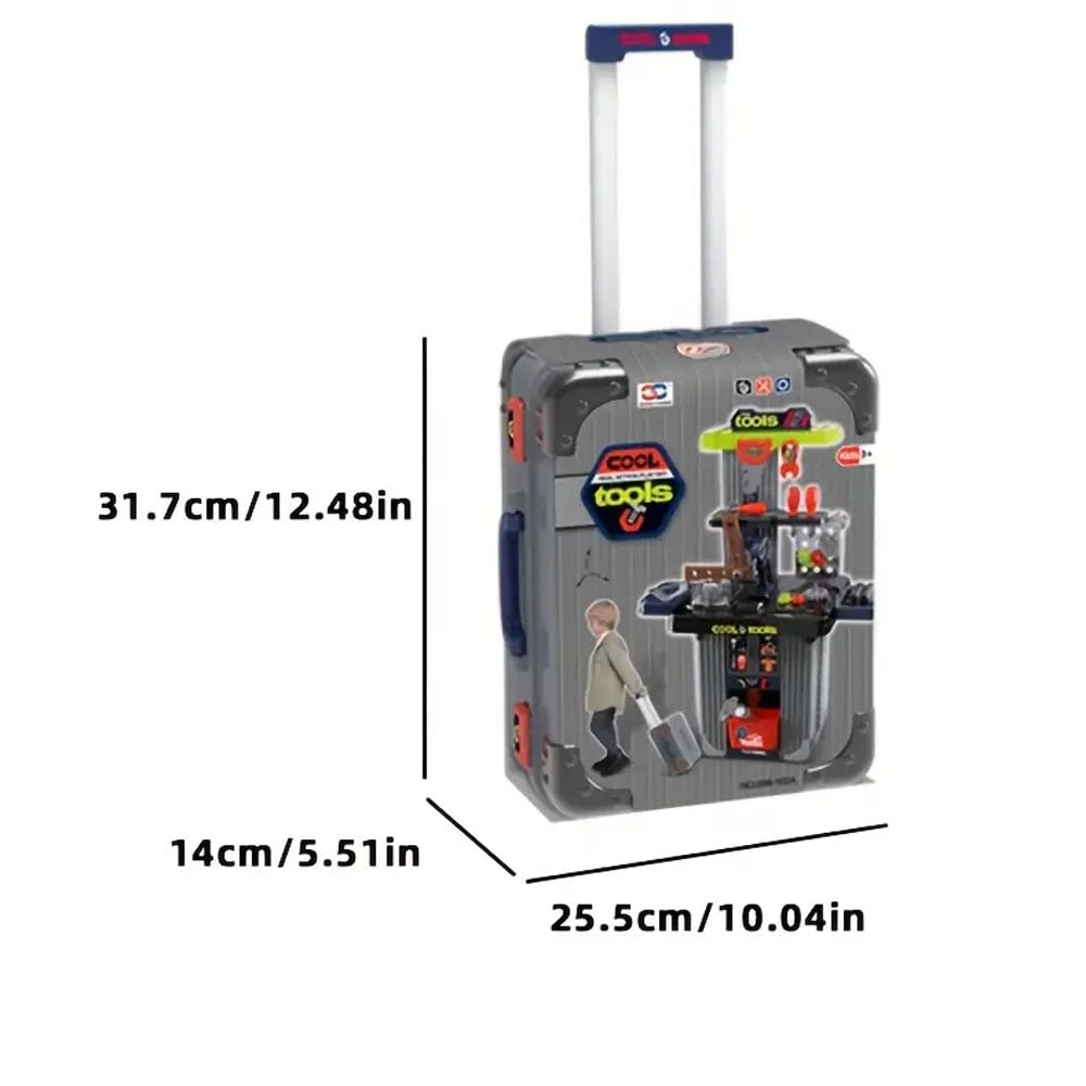 Banc de lucru jucarie Rovo 102A, cu unelte si accesorii, 42 piese [3]