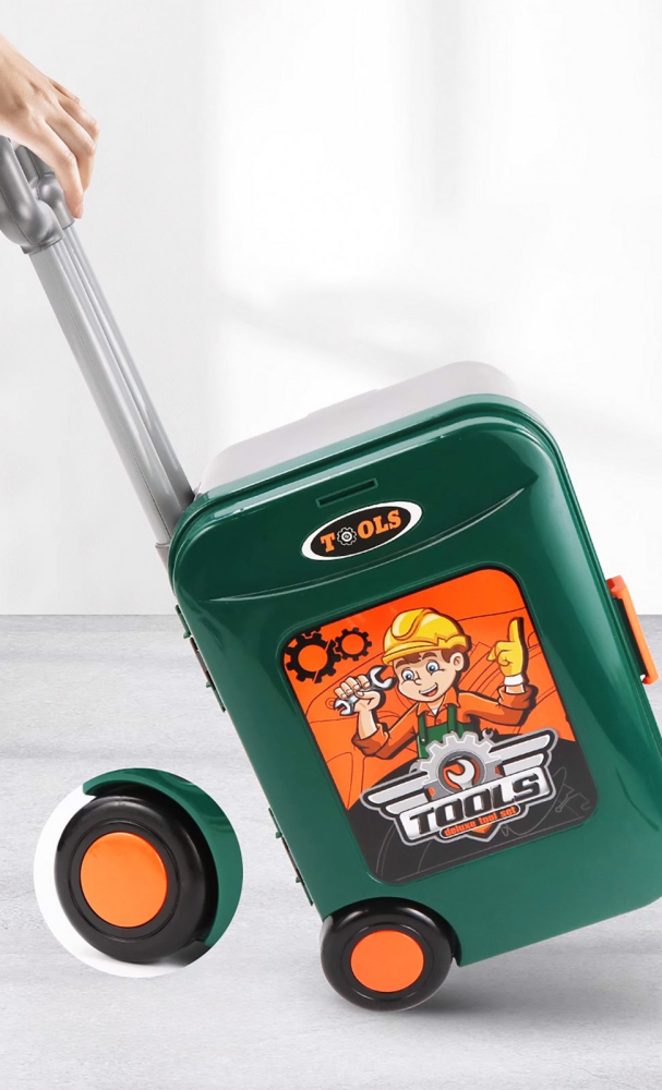 Banc de lucru jucarie Rovo 952, cu unelte si accesorii, 35 piese [8]