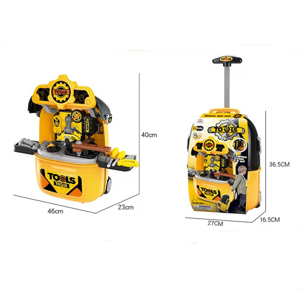 Banc de lucru jucarie Rovo 982, cu unelte si accesorii, 33 piese [5]