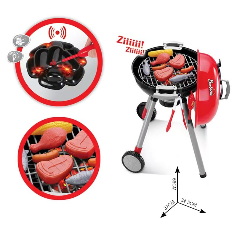 BBQ Grill Gratar jucarie Rovo 901A, lumini si sunete, 22 piese [3]