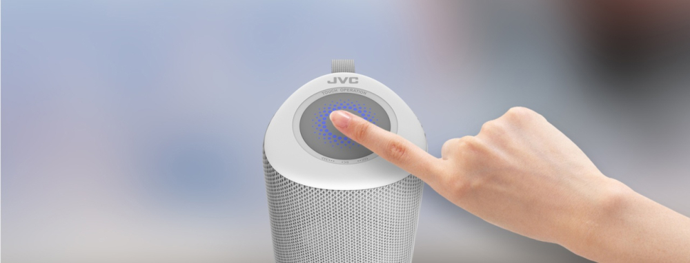 Boxa portabila JVC XS-E423G, 24 W, Bluetooth, IPX5, iluminare cu LED-uri, gri [9]