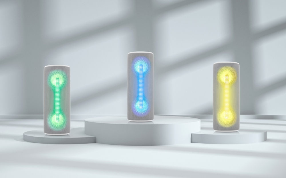 Boxa portabila JVC XS-E423G, 24 W, Bluetooth, IPX5, iluminare cu LED-uri, gri [10]