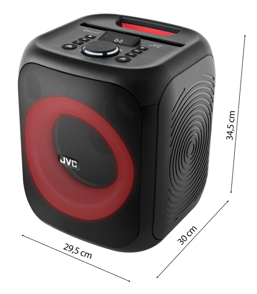 Boxa portabila JVC XS-EP314B, 60W, LED, Bluetooth, Karaoke, AUX, intrare USB, TWS, Microfon, Negru [9]