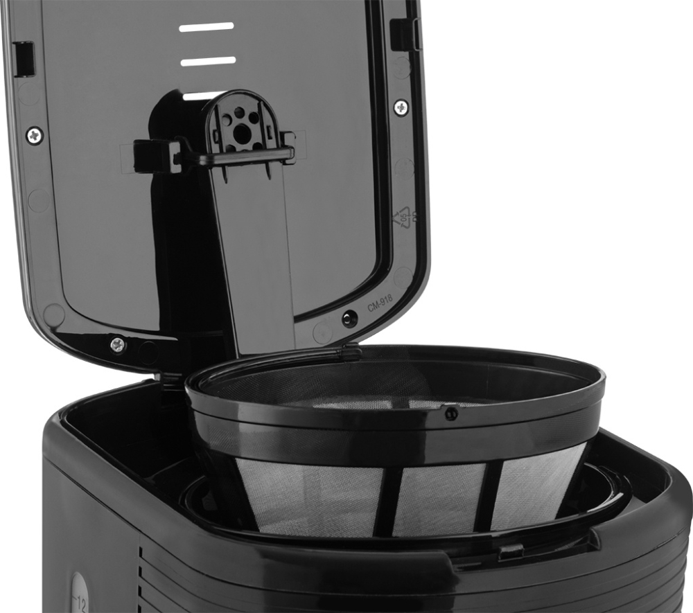 Cafetiera ECG KP 2150 Stripe, 980 W, 1.5 litri, preparare pana la 10 cesti de cafea odata, sistem drip-stop, negru [8]