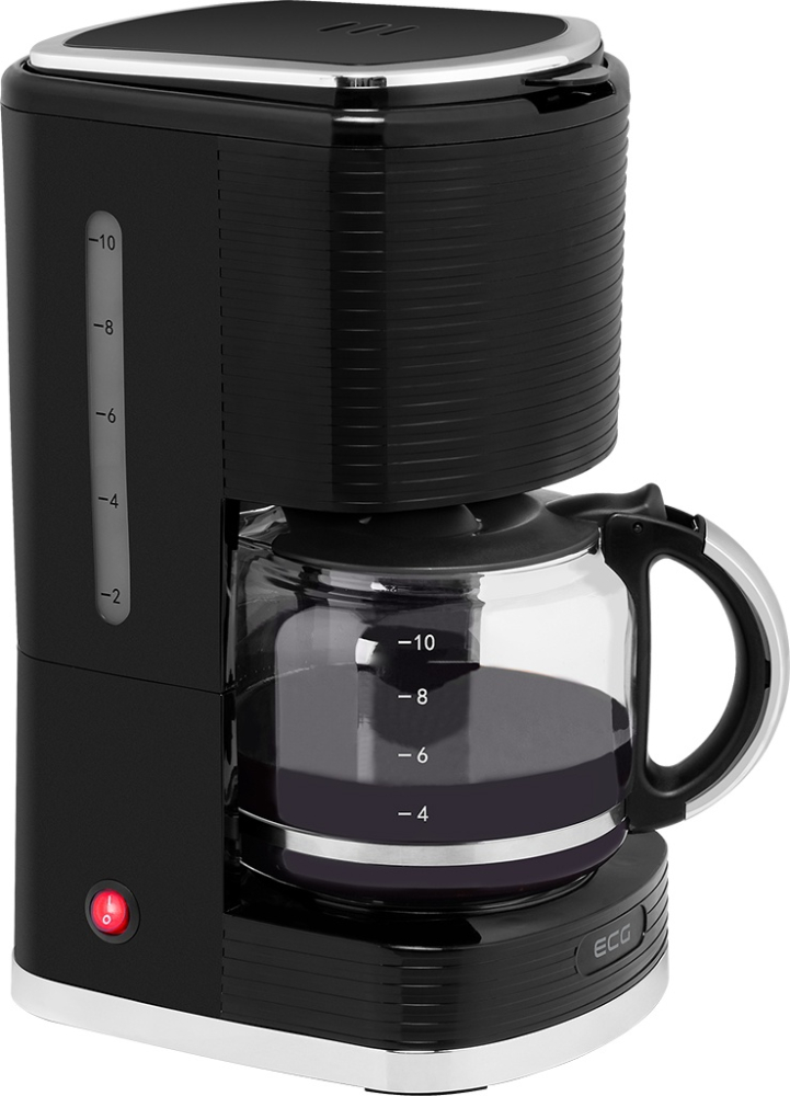 Cafetiera ECG KP 2150 Stripe, 980 W, 1.5 litri, preparare pana la 10 cesti de cafea odata, sistem drip-stop, negru [3]