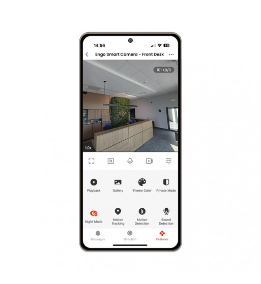 Cameră IP de supraveghere Engo Smart 360° interior - WiFi - 4MP - IR - 1440p - alb [4]
