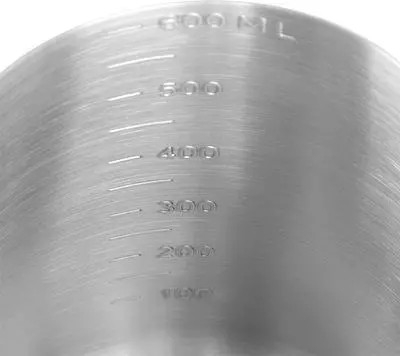 Cana pentru spumarea laptelui ECG Milk Jug Lucido, 600ml, otel inoxidabil [2]