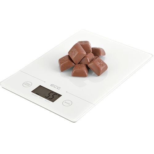 Cantar de bucatarie ECG KV 117 SLIM, alb, 5 kg, precizie 1g, TARA, afisaj LCD, sticla securizata 3mm [2]