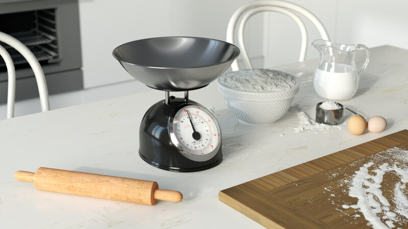 Cantar mecanic de bucatarie ETA Storio 5777 NEGRU, 5 kg, precizie 25g, vas 5 L din otel inoxidabil [2]