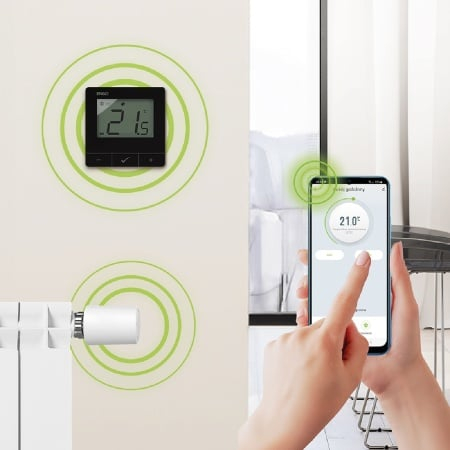 Cap termostatic radiator inteligent ENGO ETRV-M30 + RA, fără fir, alimentat cu baterii [4]