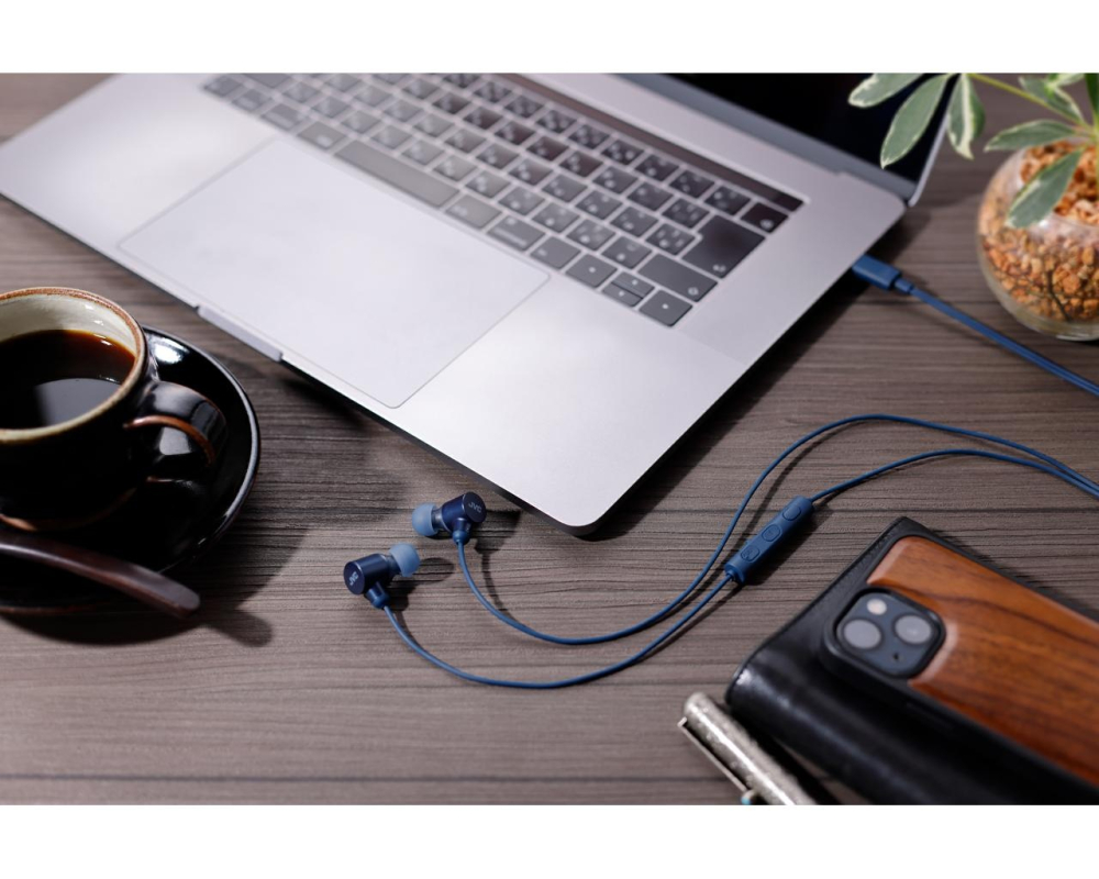 Casti JVC HA-FR29UC-A-U, Cu fir, In-Ear, Microfon, USB-C, Functie Mod Sunet, Husa, albastru [6]