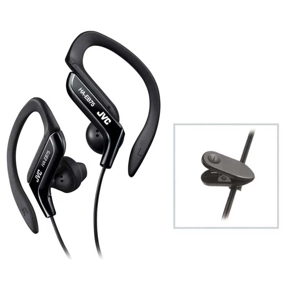 Casti sport JVC HA-EB75, Cu Fir, In-Ear, Confort si Stabilitate la Miscare, Negru [2]