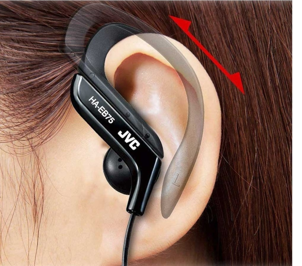 Casti sport JVC HA-EB75, Cu Fir, In-Ear, Confort si Stabilitate la Miscare, Negru [3]