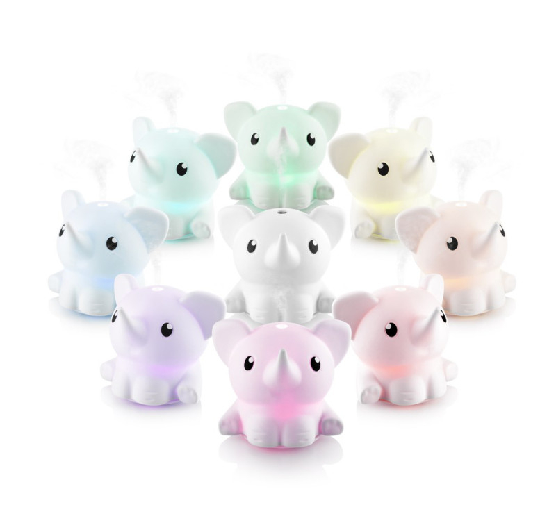 Difuzor de aroma ETA Manny 9634 90000, ceramica, pulverizare cu ultrasunete, iluminare colorata, ideal pentru copii [4]