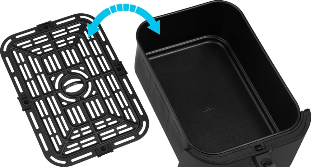 Friteuza cu aer cald AF 8020 Ai Slim Fry, 1700 W, 8 litri, 100-200°C, 6 programe automate, Program AI Smart, negru [9]