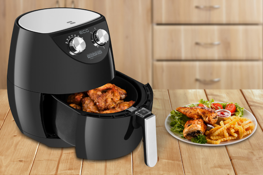 Friteuza cu aer cald ECG AF 3500, 3.5 L, 1500 W, control temperatura 80-200°C [2]