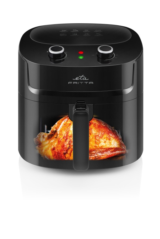 Friteuza cu aer cald ETA Fritta 2168 90000, 7.2 litri, 1800 W, 160-220 °C, 8 programe, negru [3]