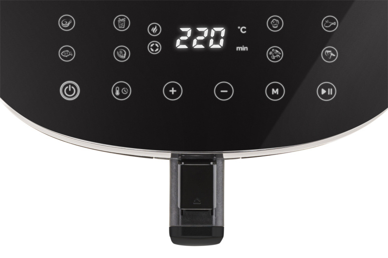 Friteuza cu aer cald ETA Fritta Digi 3168 90000, 1800 W, 7.2 litri, 40-220 °C, 8 programe, control tactil, negru [7]