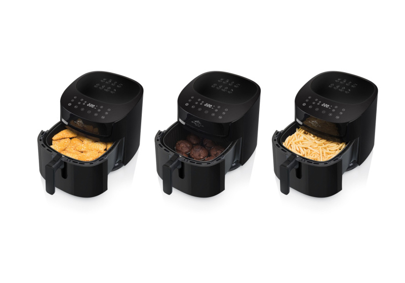 Friteuza cu aer cald ETA Fritta Digi 3168 90000, 1800 W, 7.2 litri, 40-220 °C, 8 programe, control tactil, negru [4]