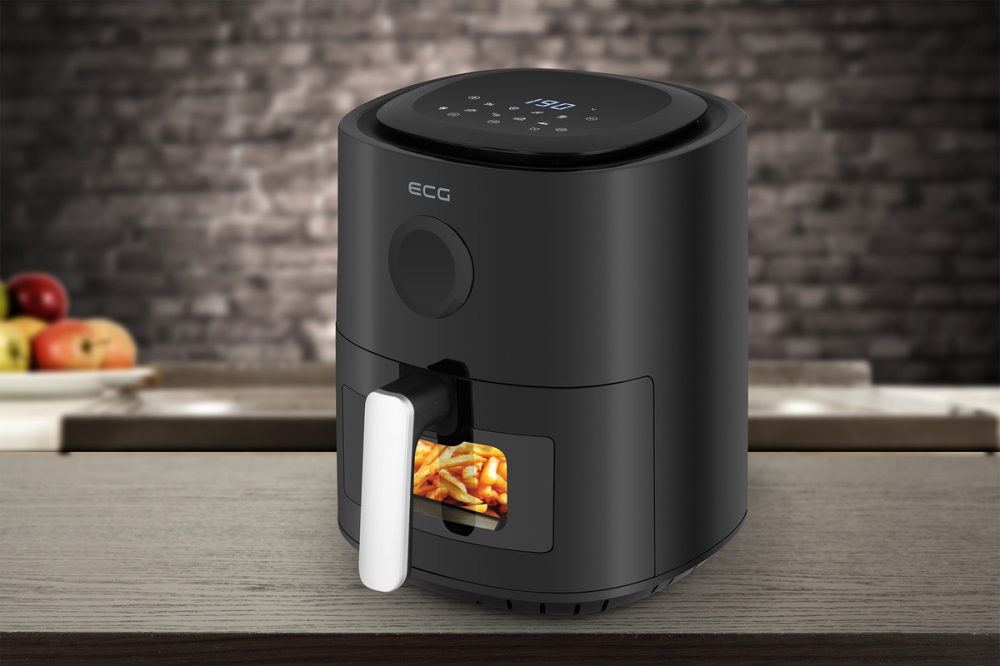 Friteuza cu aer fierbinte ECG AF 4020 Compact Fry, 3.8 litri, 1300 W, control digital, 8 programe, temperatura 80-200°C [2]