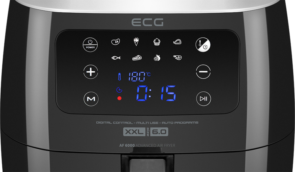 Friteuza cu aer fierbinte ECG AF 6000, 7 litri, 1800 W, 8 programe, control temperatura 30-200°C [11]