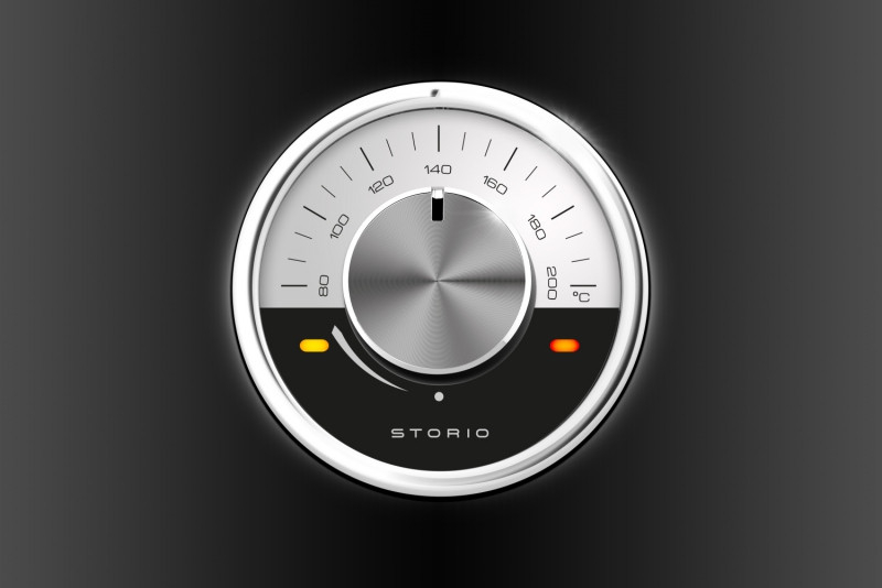 Friteuza cu aer fierbinte ETA Storio 6172 90020, 1350 W, 3 litri, 80-200 ° C, design retro, negru [9]